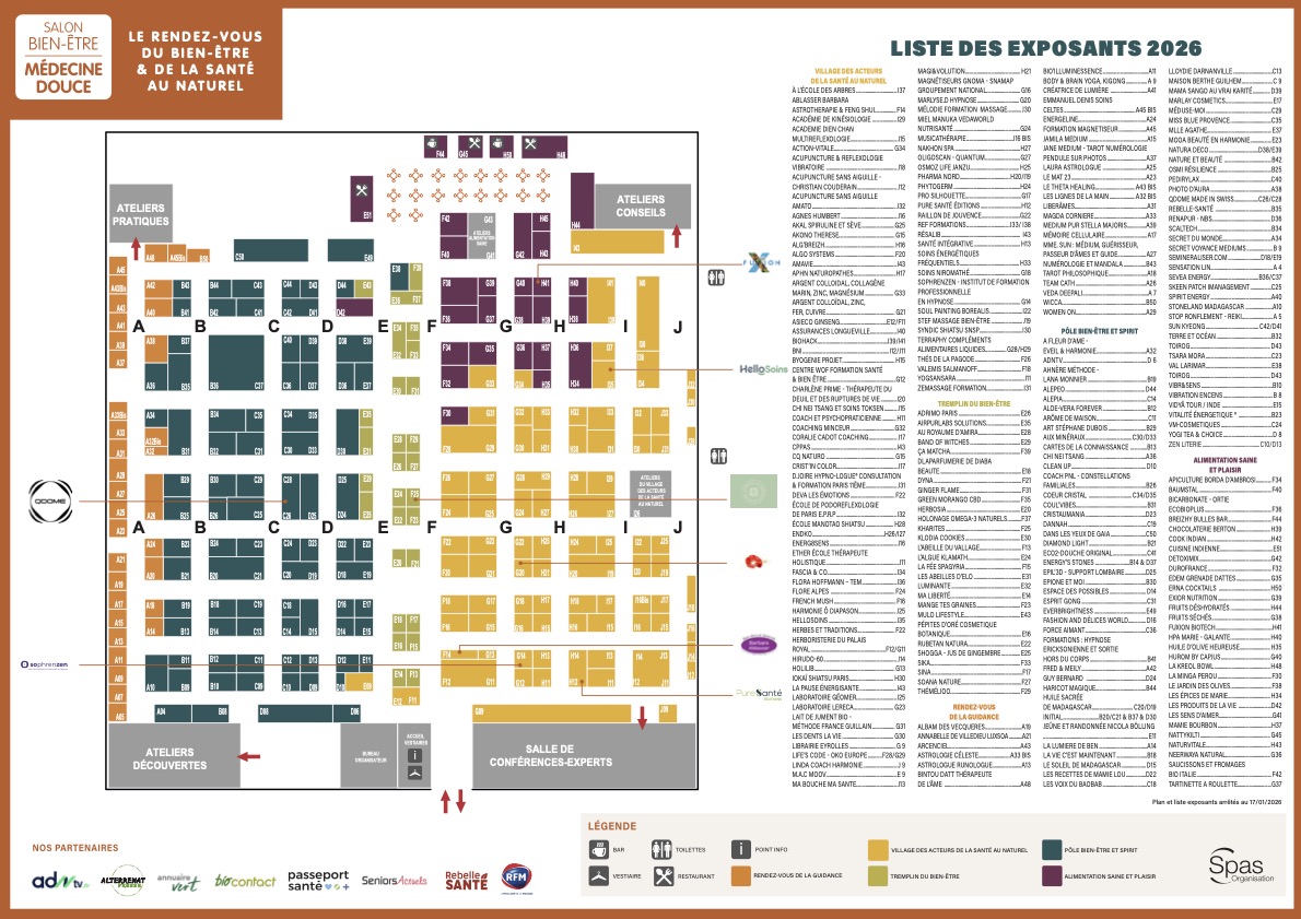 Découvrez le plan du salon 2026